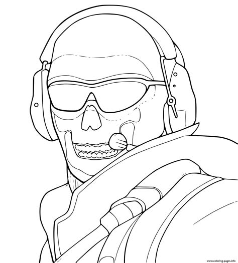 Call Of Duty Black Ops 4 Coloring Page Printable