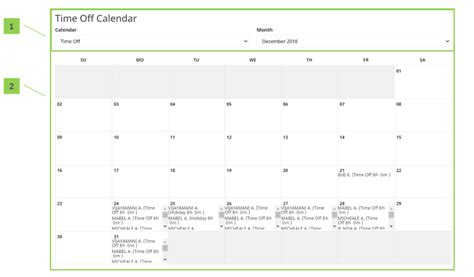 Schedules Time Off Calendar Bps Knowledgebase