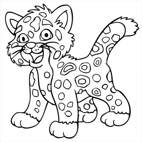 Realistic Jaguar Coloring Page Coloringbay