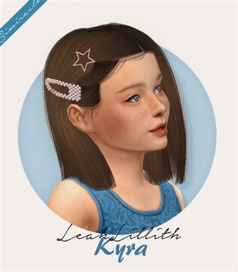 Simiracle Leahlillith`s Kyra Hair Retextured Kids Version Sims 4 Hairs
