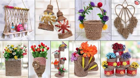 10 Most Beautiful Jute Craft Idea Best Out Of Waste Youtube