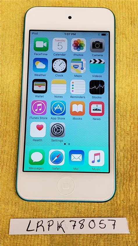 Apple Ipod Touch 5th Gen Wi Fi Blue 32gb Lrpk78057 Swappa