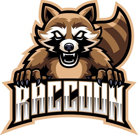 Raccoon Esport Mascot Logo Design By Visink Mascot