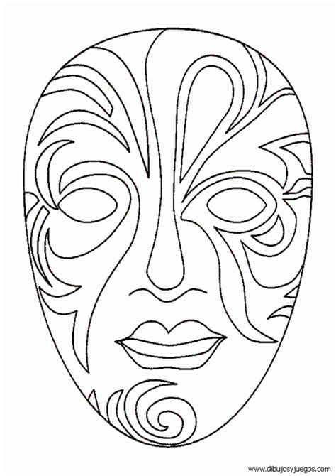 Máscaras De Carnaval Para Imprimir Y Pintar Colorear Imágenes