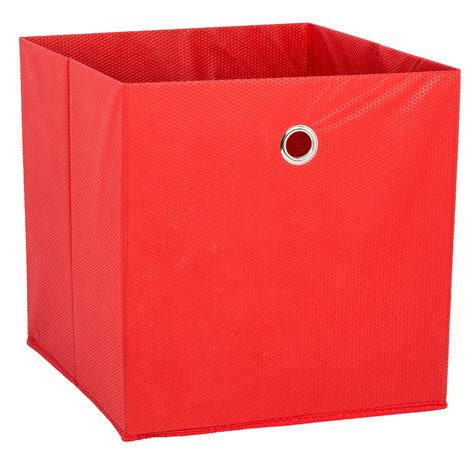 Fabric Box Red Large From Storage Box