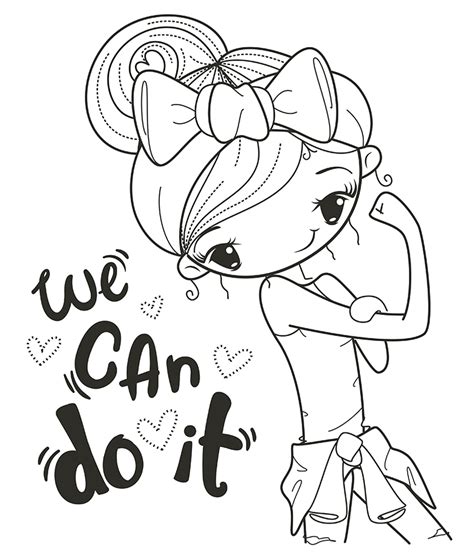 We Can Do It Coloring Page Sketch Coloring Page