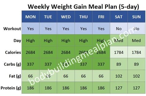 Personalized Weight Gain Meal Plan For Females And Males Gain Muscle