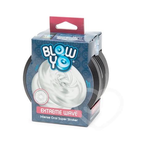 Blowyo Extreme Wave Oral Stroker Clear Premium Sex Toys