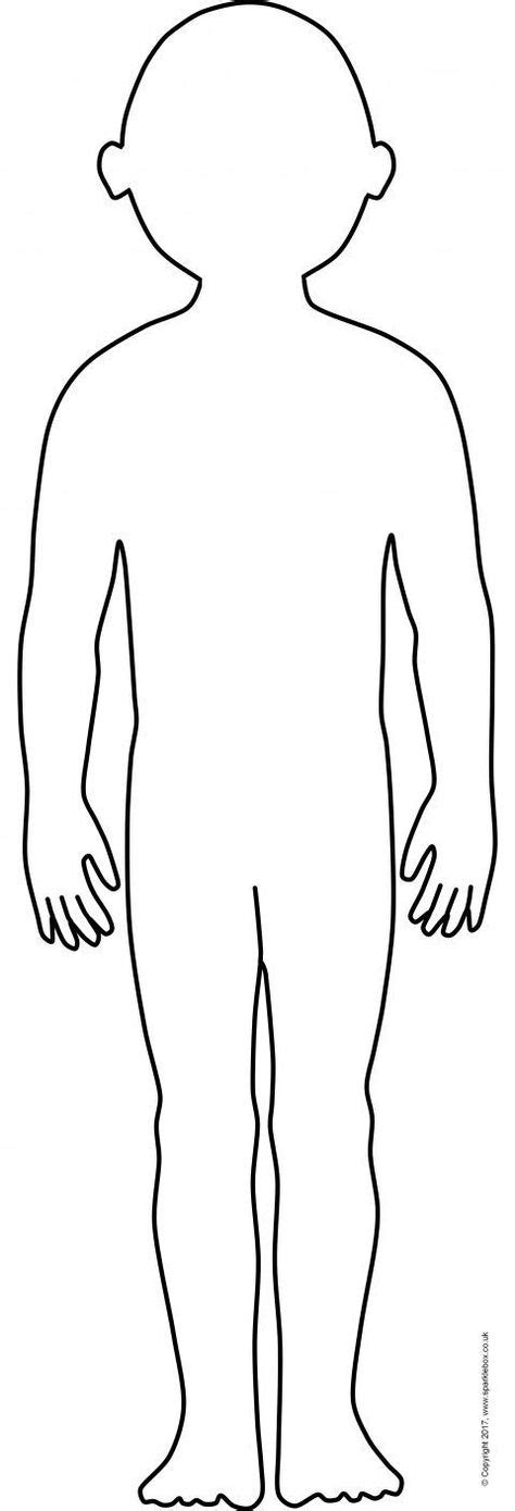 Giant Human Body Outlines For Display Sb12011 Sparklebox Szablony