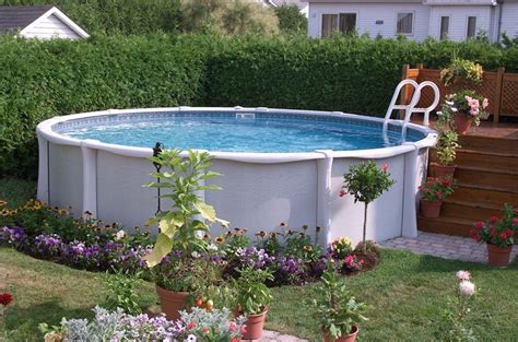 Small Round Fiberglass Above Ground Pools For Small Backyard Best Above Ground Pool Small