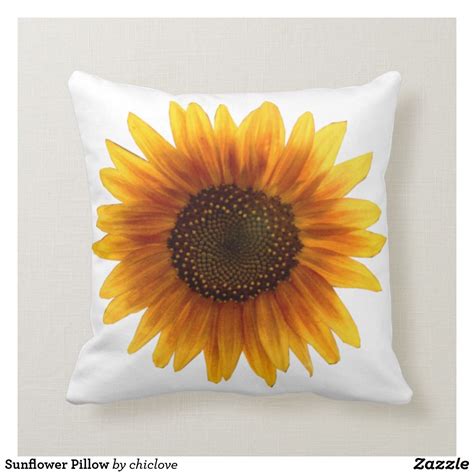 Sunflower Pillow Sunflower Pillow Floral Pillow Cover