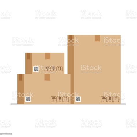 Pile Of Brown Cardboard Boxes Stock Illustration Download Image Now