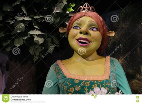 Shrek Wax Statue At Madame Tussauds Wax Museum At Icon Park In Orlando