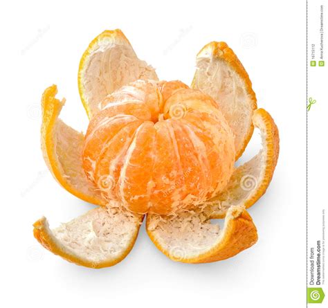 Isolated Peeled Tangerine Stock Photo Image Of Mandarin 16715112