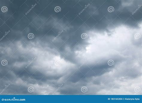 Dark Rain Clouds In The Sky Overcast Sky Stock Photo Image Of Rain