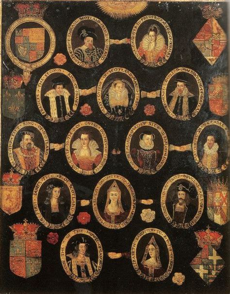 Did queen elizabeth 1 have any siblings? Family tree of Mary Queen of Scots, c.1603 | Škótsko ...