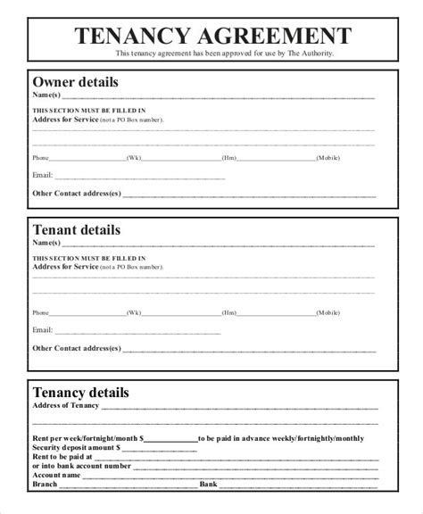 This tenancy agreement form is free of cost and can be used to draft an agreement which should then be signed by the property owner and the tenant. 47+ Basic Agreement Forms - Word, PDF | Free & Premium ...