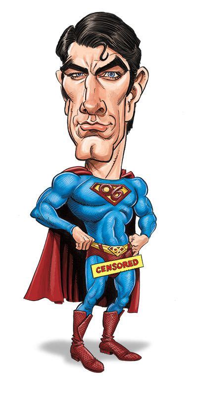 Men Of Steel Brandon Routh Cartoon Faces Superman Art Comic Books Art