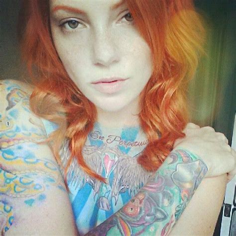 Tattooed Redhead Girl Tattoos Redheads Beautiful Redhead