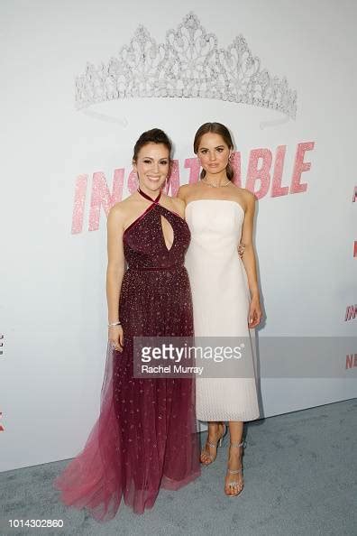 Alyssa Milano And Debby Ryan Attend Netflixs Insatiable Premiere