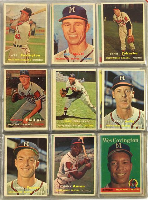 Lot Detail 1950s 1960s Milwaukee Braves Trading Cards And Photos