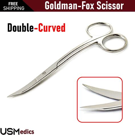 Dental Surgical Goldman Fox Scissor Double Curved Tissue Trimming