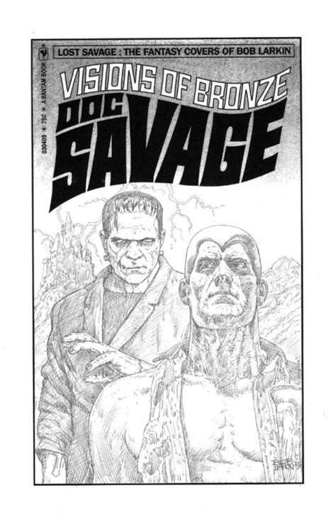 Bob Larkin Lost Doc Savage Cover With Frankenstein In Victor Lims Bob