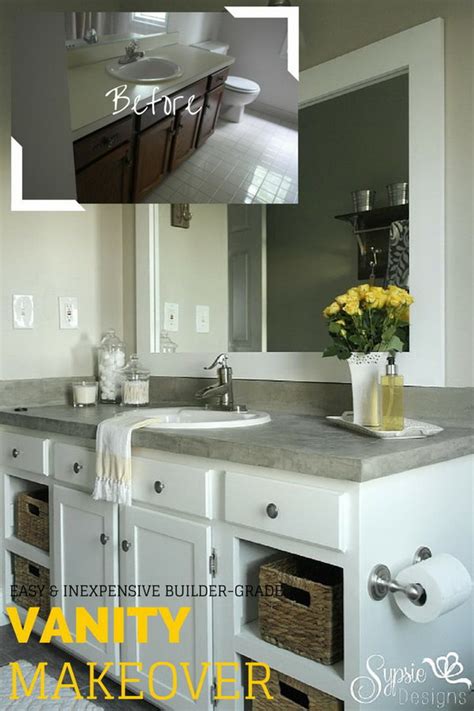 Transform an old, dated bathroom vanity with a makeover and turn it into a modern piece with a little paint and a few inexpensive accents. Before and After: 20+ Amazing Bathroom Makeovers - Noted List