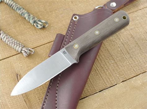 Lt Wright Knives Genesis Flat Grind Fixed Blade Bushcraft Knife W