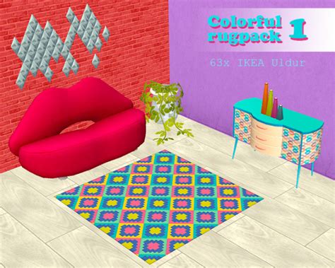 Sims 2 Colorful Rugs 1 63 Colorful Recolors SadepÄivÄs Sims 2