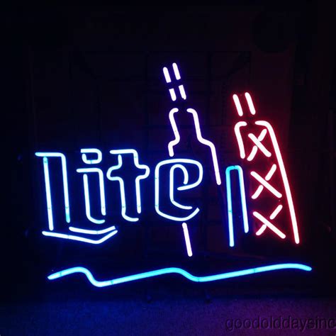 Custom Miller Lite Chicago Skyline Neon Sign Tube Neon Light Cute