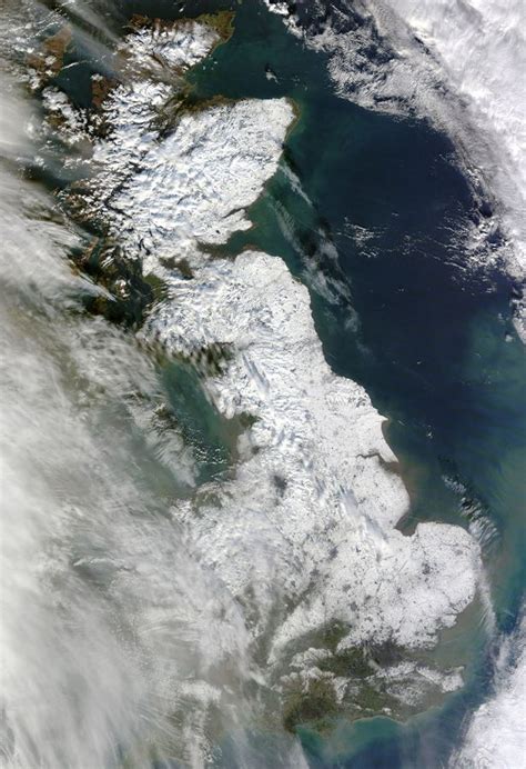 Uk Weather Nasa Satellite Image Shows Britain Blanked In