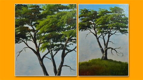 Learn How To Paint A Tree Acrylic Painting Lesson By Jmlisondra Youtube