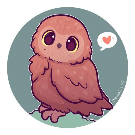 An Owl As Requested 3 I Do Love Drawing Cute Animals Feel Free To