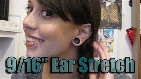 Stretching From 12 To 916 14mm Ear Stretching Journey Youtube