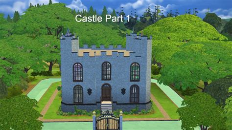 Castle Part 1 Sims 4 Speed Build Youtube