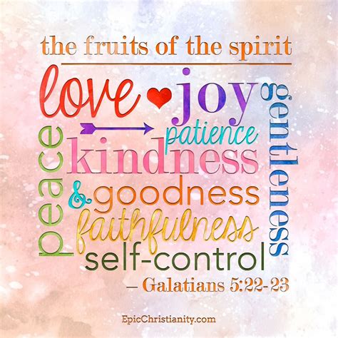 The Fruits Of The Spirit But The Fruit Of The Spirit Is Love Joy