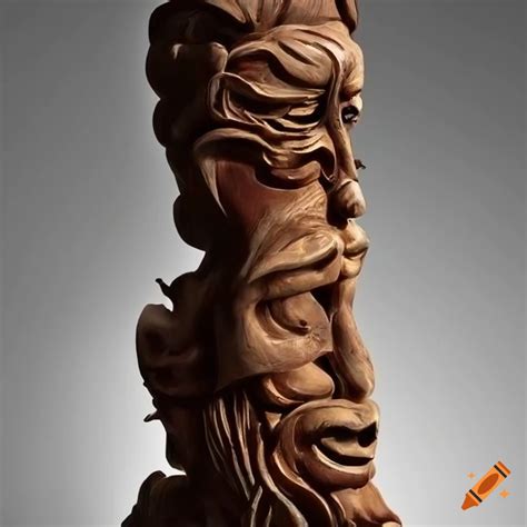 ‘stave Carving Style Sculpture Animated Depth Stunning High