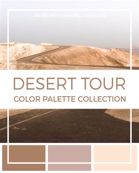 Desert Tour Color Palette Collection Desert Color Palette Desert Hot