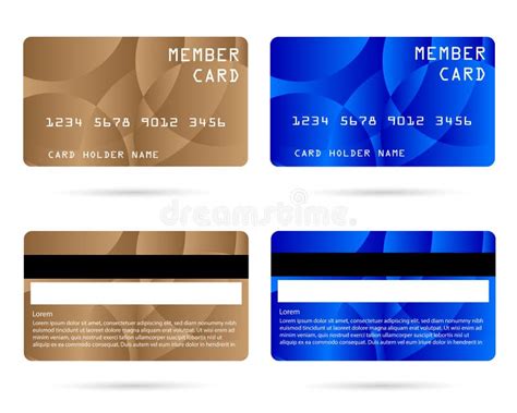 Modern Credit Card Business Vip Card Member Card Stock Illustration