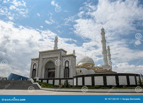 Hazret Sultan Mosque In The City Of Nur Sultan Editorial Photo Image