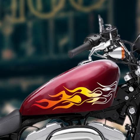 Motorcycle Flame Graphics Etsy