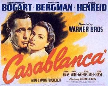 Ingrid Bergma And Humphrey Bogart In Casablanca Poster Ingrid Bergman