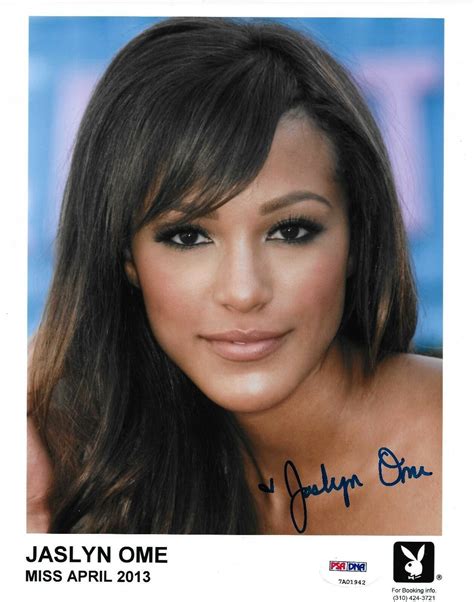 Jaslyn Ome Signed X Photo Psa Dna Official Playboy Playmate Headshot Picture On Ebid United