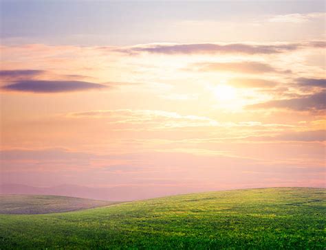 Grass Hill Sunset Stock Photos Pictures And Royalty Free Images Istock
