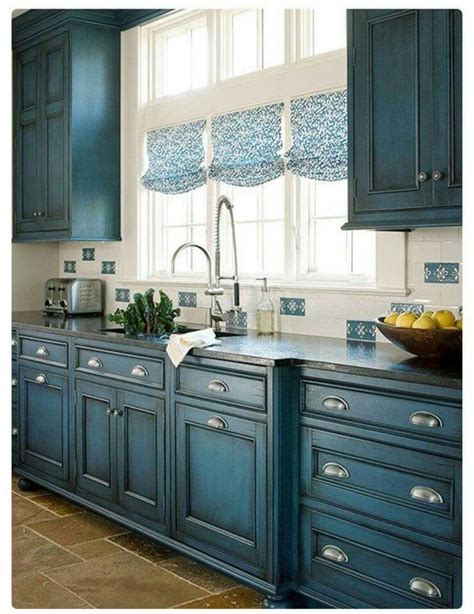 You can buy kitchen cabinets or a kitchen cabinet online from brands such as crystal furnitech, eros. 23 Gorgeous Blue Kitchen Cabinet Ideas