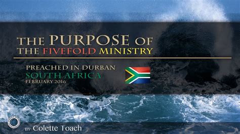 The Purpose Of The Fivefold Ministry By Colette Toach Youtube