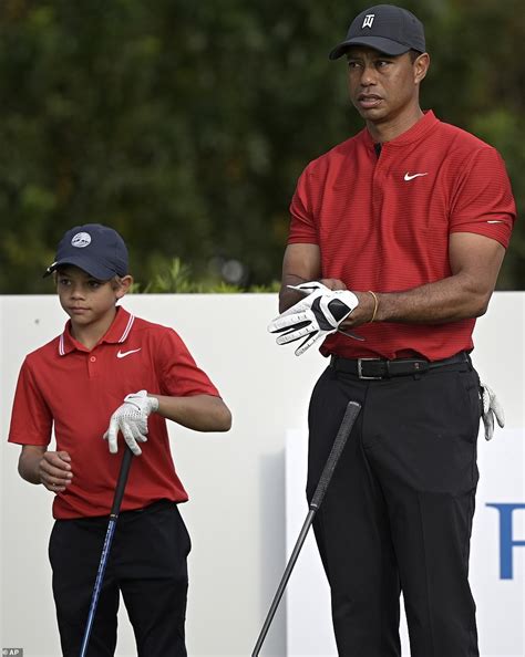 Tiger Woods Year Old Son Charlie Makes TV Debut At PNC Championship
