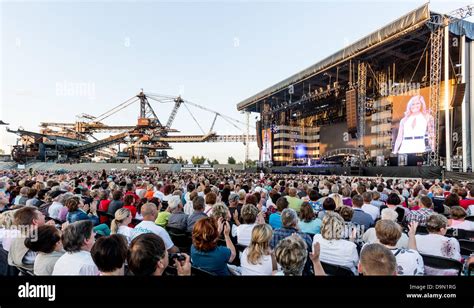 Singer Helene Fischer Performs At Ferropolis As Part Of Her German Tour Near Graefenhainichen