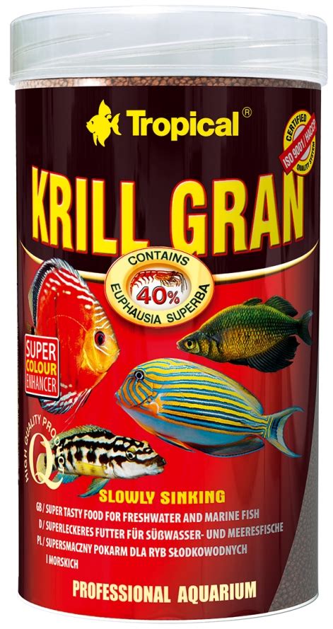 A 15 to 20 percent shrink occurs in mixing. Tropical Krill Gran | 100 ml / 250 ml / 1 Liter / 5.0 L